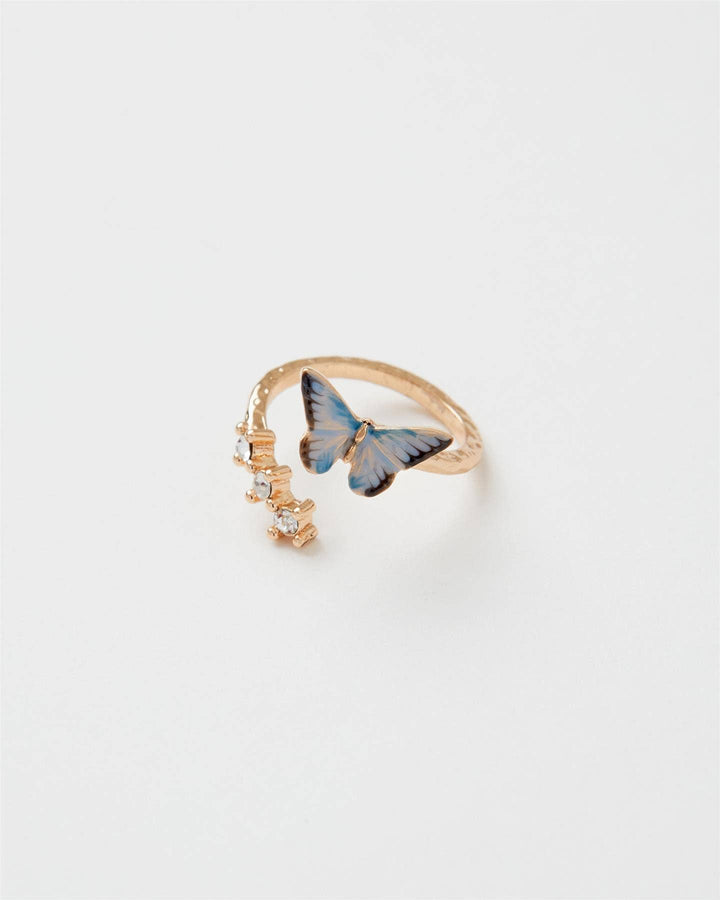 Blue Butterfly Ring
