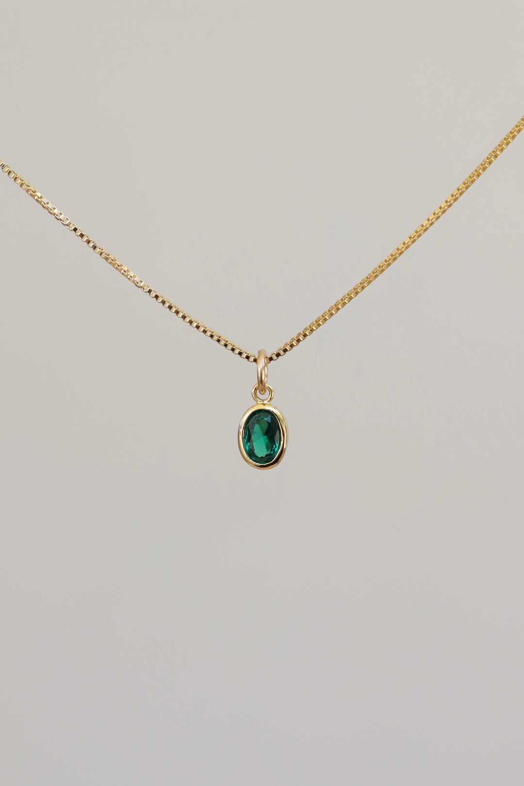 Oval Birthstone Charm