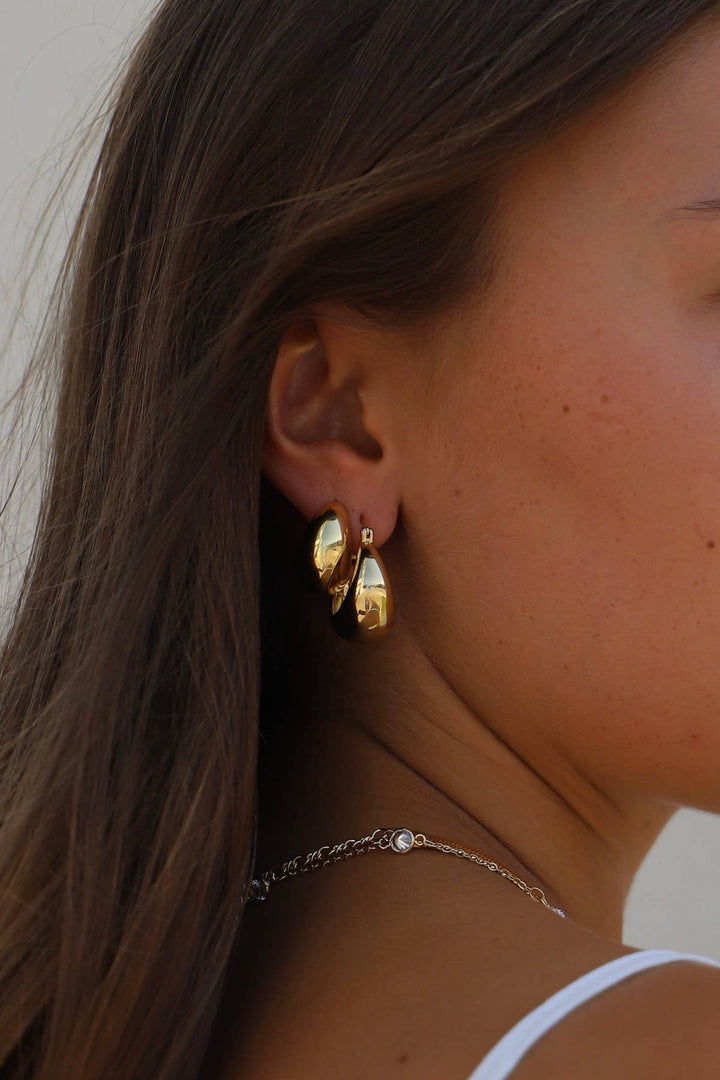 Coco Chunky Hoops in Gold