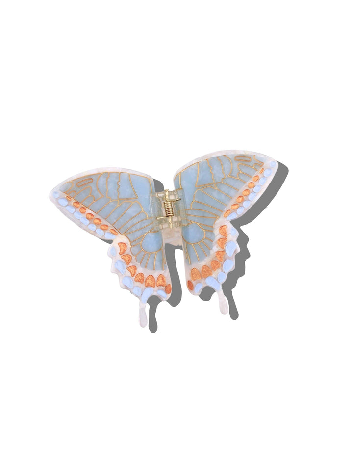 Swallowtail Butterfly Claw Clip, Baby Blue