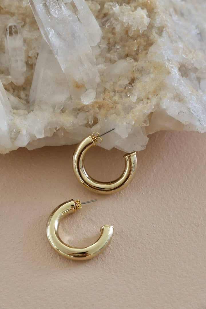 Icon Gold Hoop Studs
