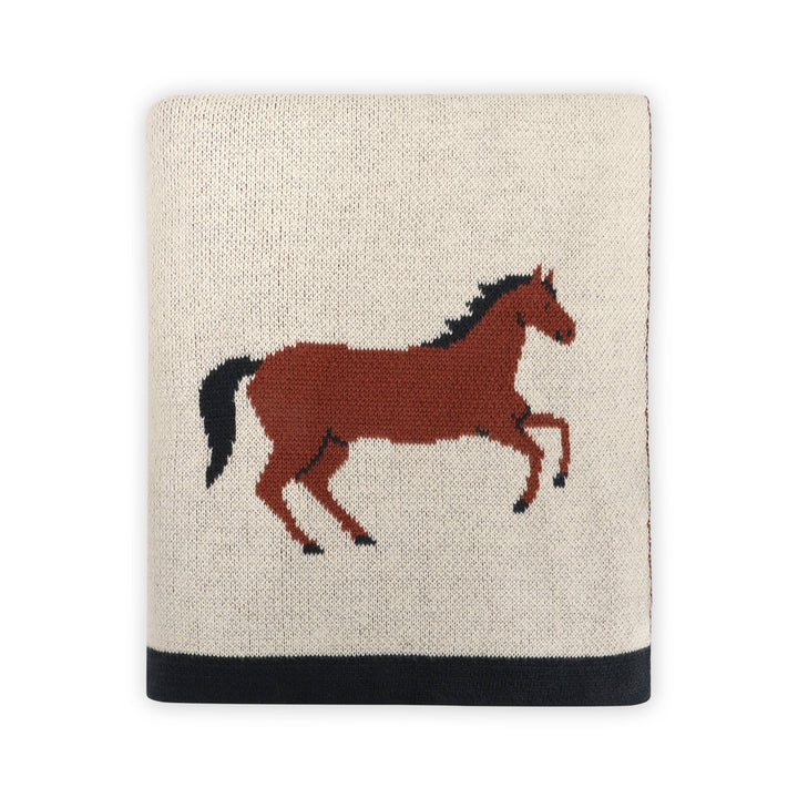 Horse Organic Cotton Baby Blanket