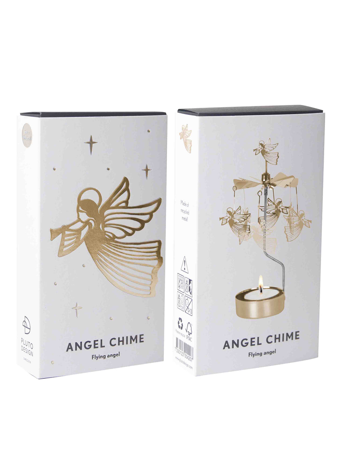 Gold Flying Angel Rotary Candleholder