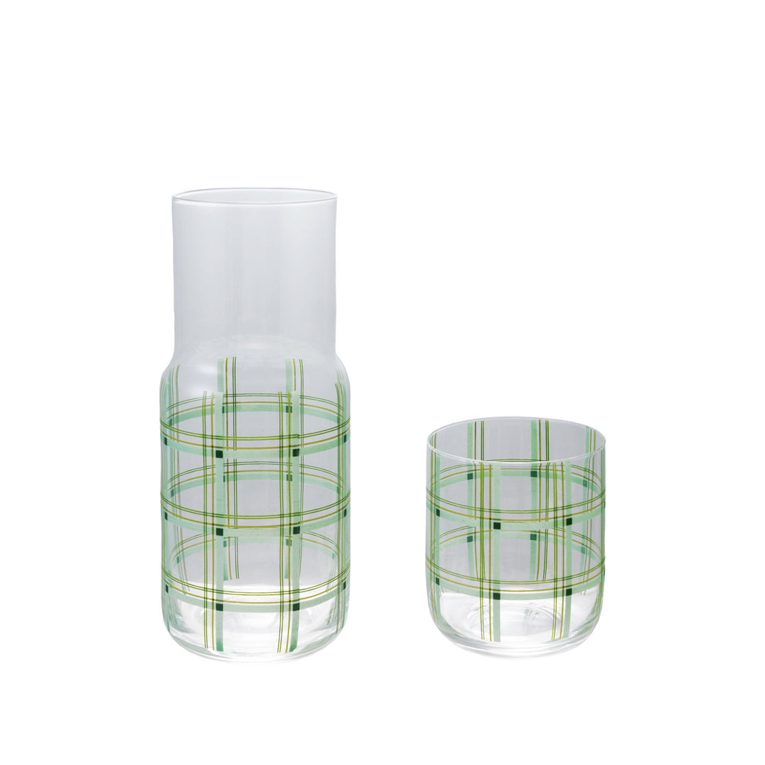 32 oz. Glass Carafe with 12 oz. Drinking Glass, Set of 2