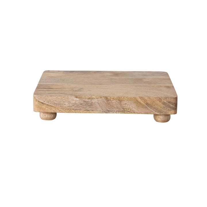 Mango Wood Footed Cheese/Serving Board, Natural