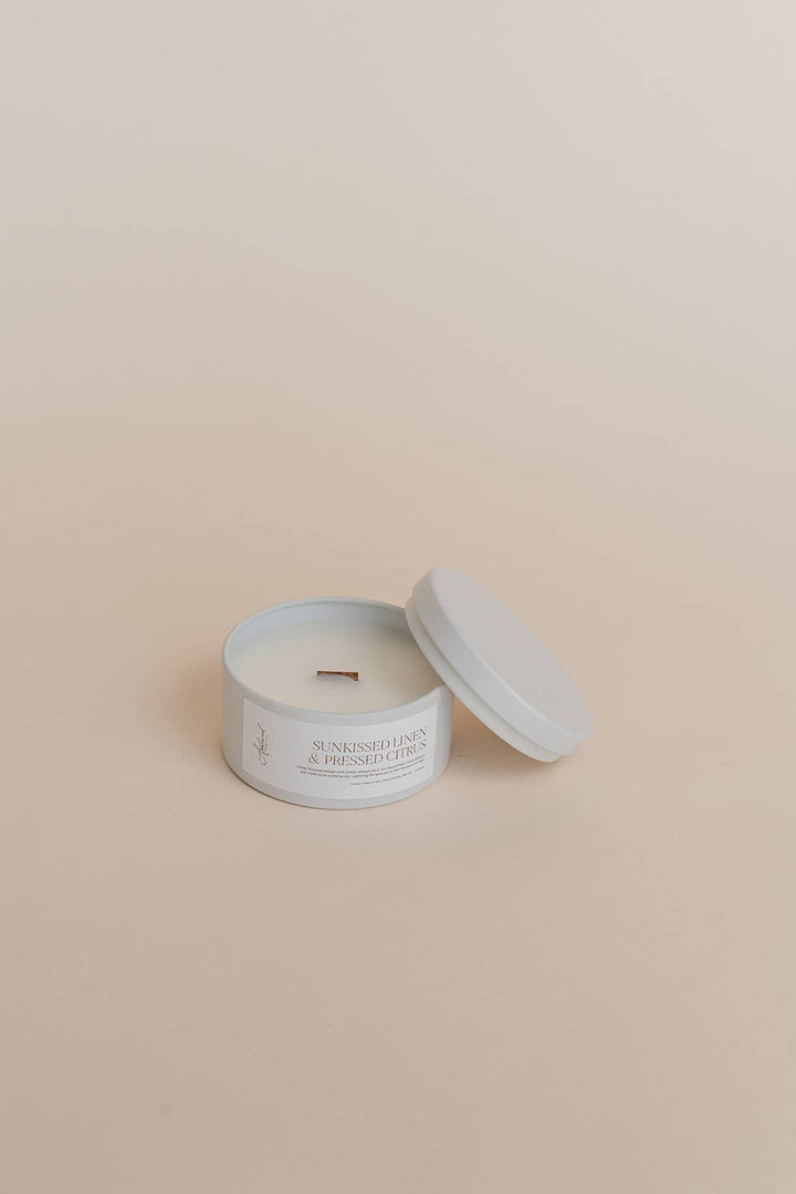 Sunkissed Linen &amp; Pressed Citrus Candle, 2 Sizes