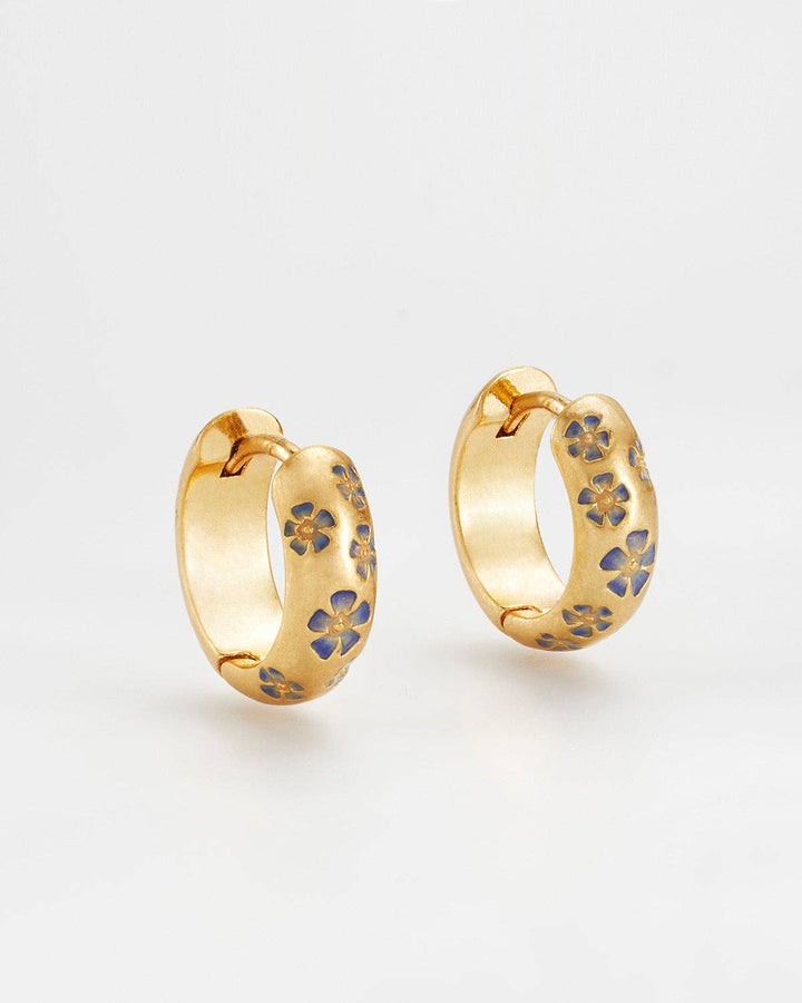 Periwinkle Huggie Earrings