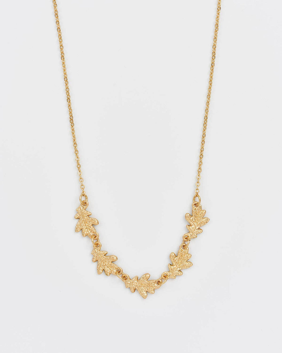 Oak Leaf Choker Necklace