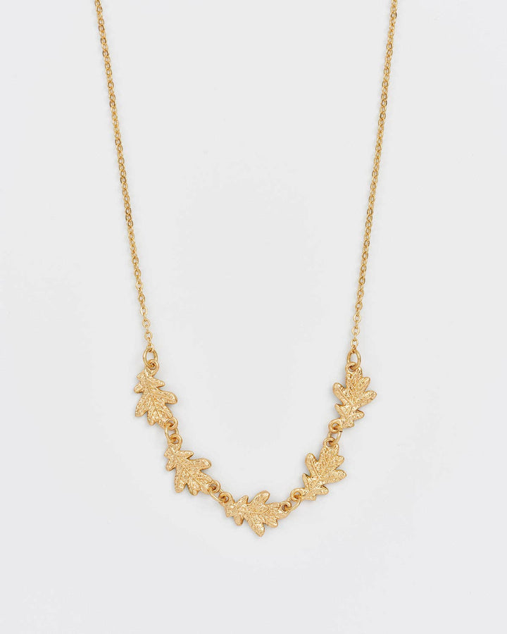 Oak Leaf Choker Necklace