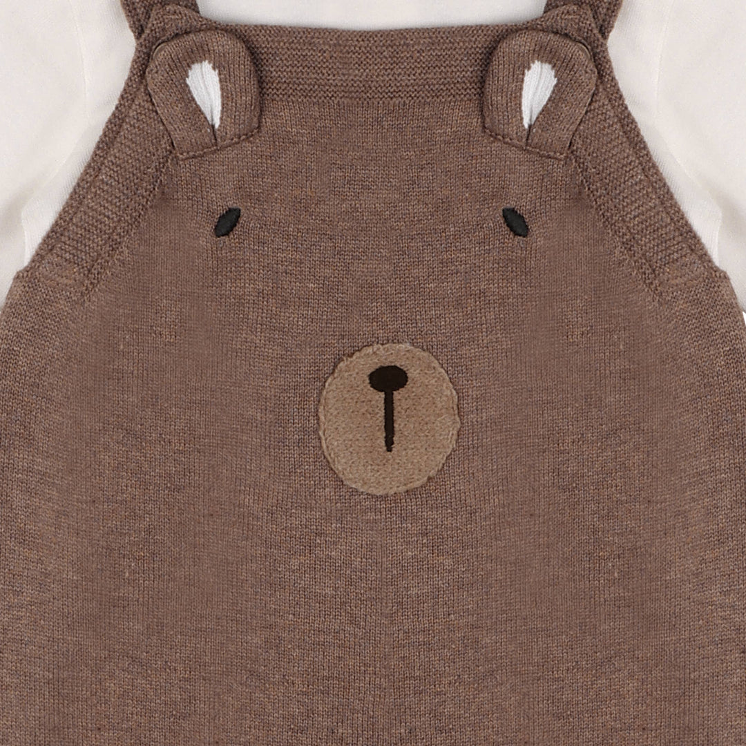 Baby Bear Overall & Bodysuit Set