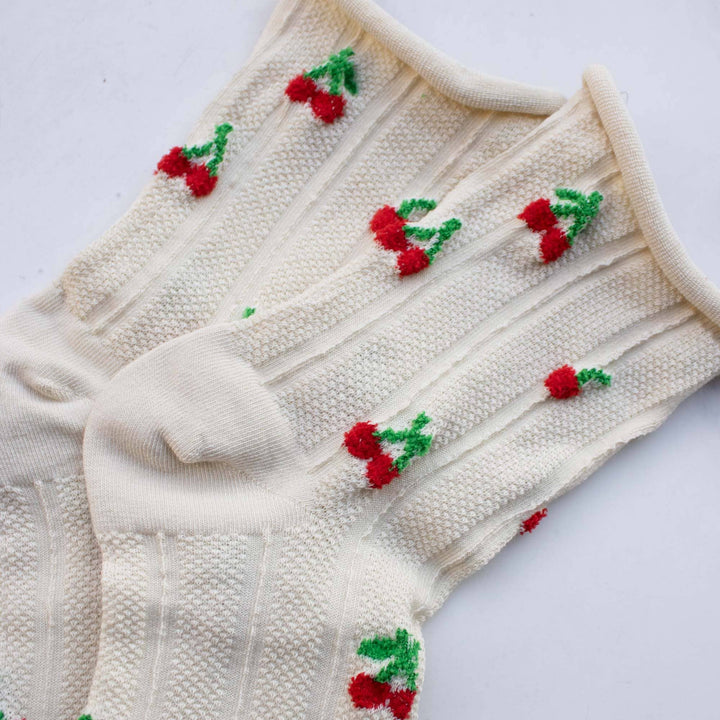 Women's Vintage Cherry Socks | Tiepology