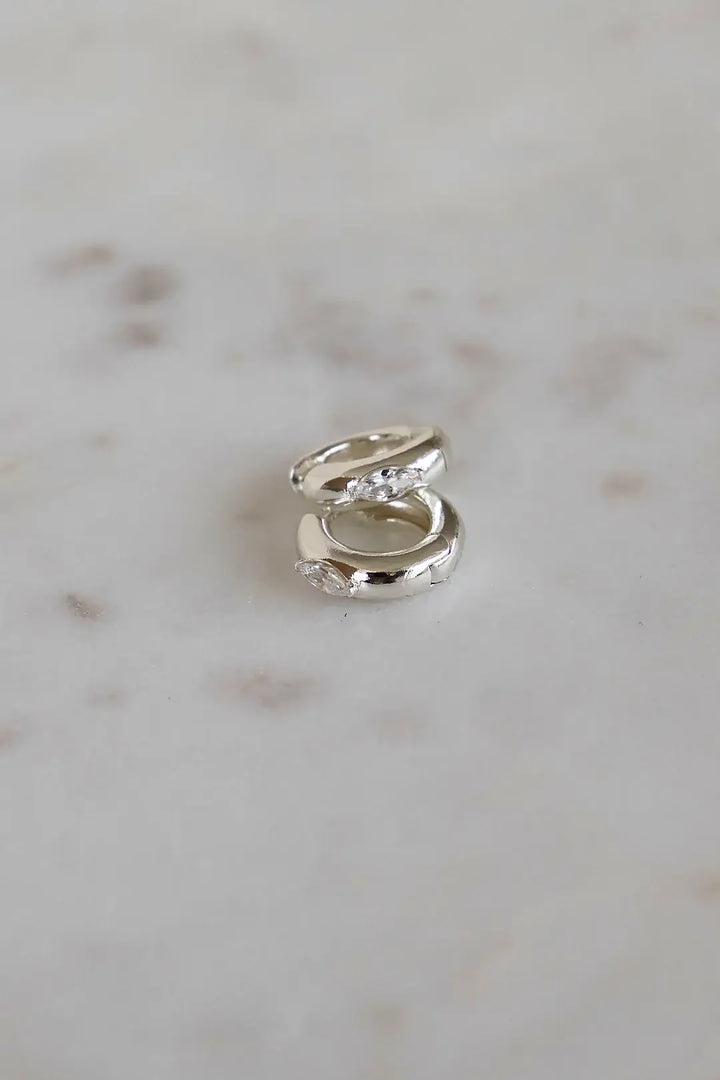 Aurum Silver Hoops