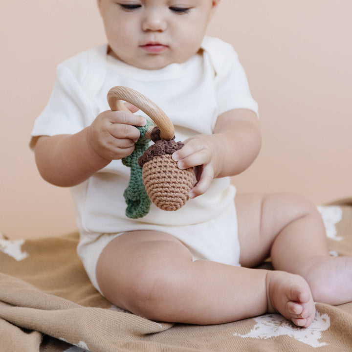 Acorn Teether Rattle