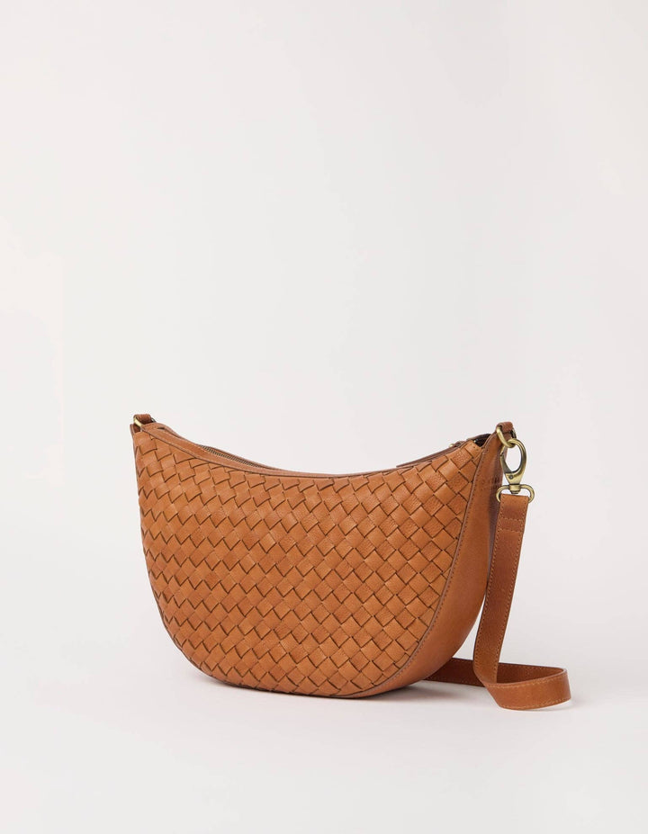 Leo Maxi, Wild Oak Woven Soft Grain Leather