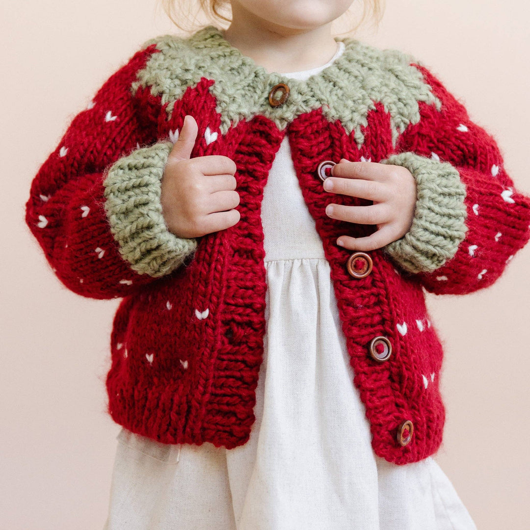 Kids Strawberry Cardigan