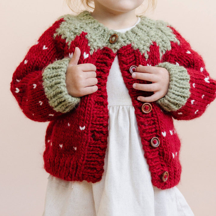 Kids Strawberry Cardigan