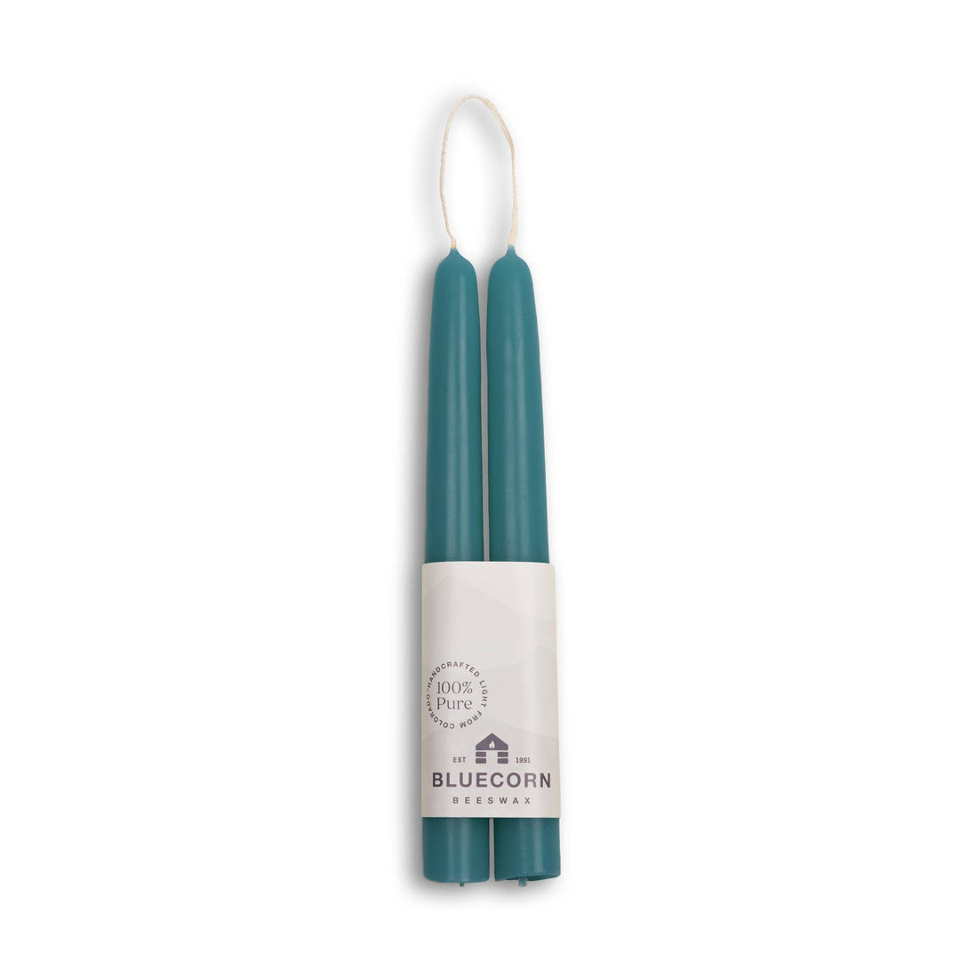 Sky Blue Beeswax Tapers, 3 Sizes