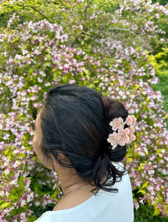 Cherry Blossoms Hair Clip