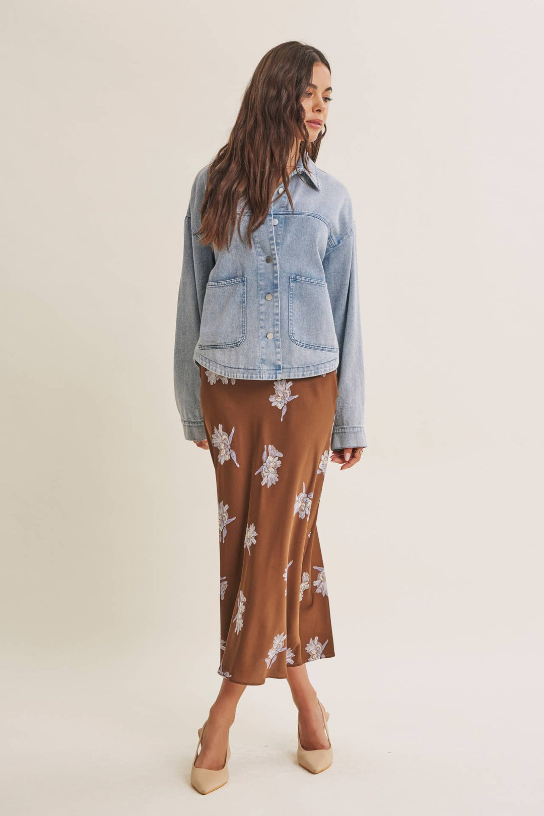 Cotton Twill Utility Oversized Jacket