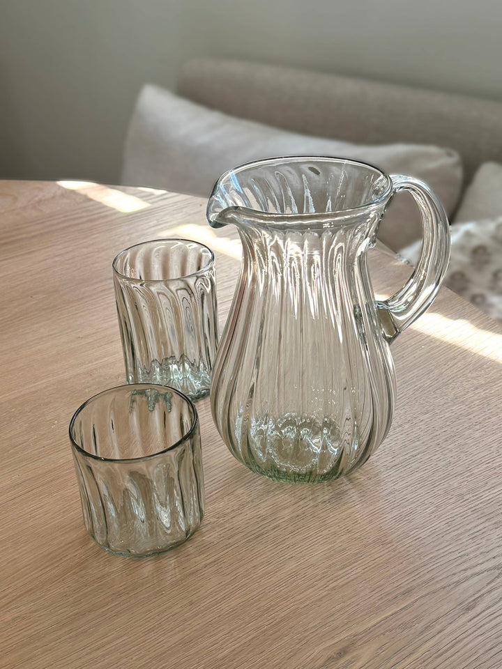 Handblown Fluted Tumbler, 2 Sizes
