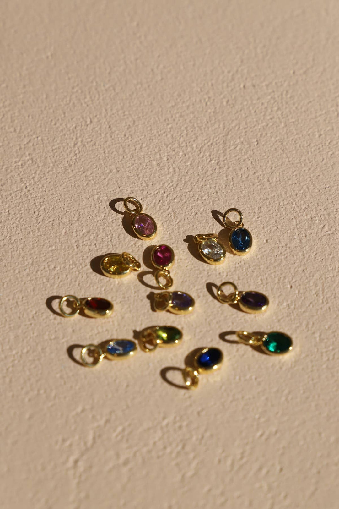 Oval Birthstone Charm