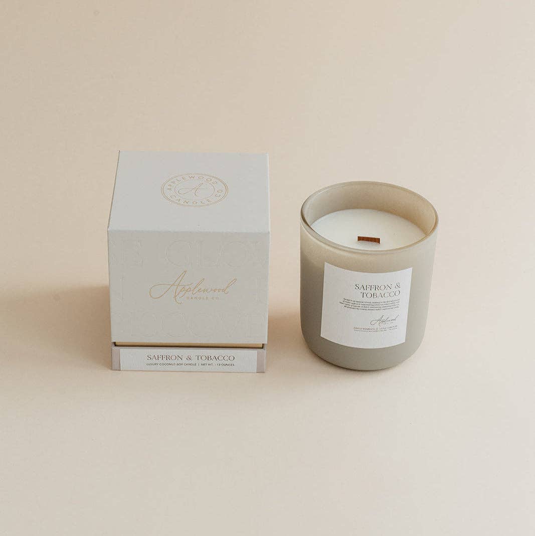 Saffron &amp; Tobacco Candle, 2 Sizes