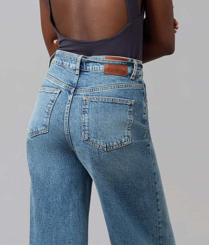 Milan Ultra High Rise Wide Leg Jeans