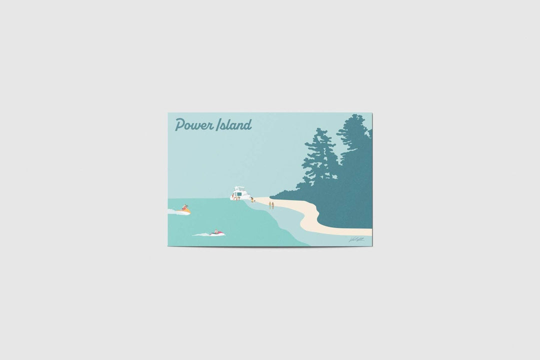 Power Island Travel Postcard
