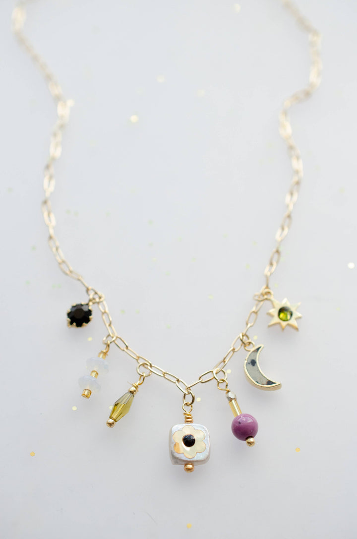 Floret Dainty Charm Necklace