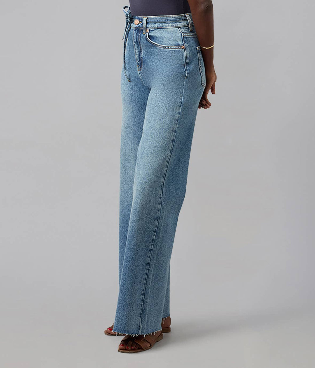 Milan Ultra High Rise Wide Leg Jeans