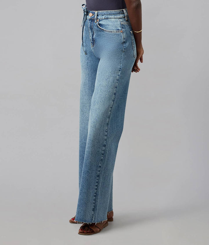 Milan Ultra High Rise Wide Leg Jeans