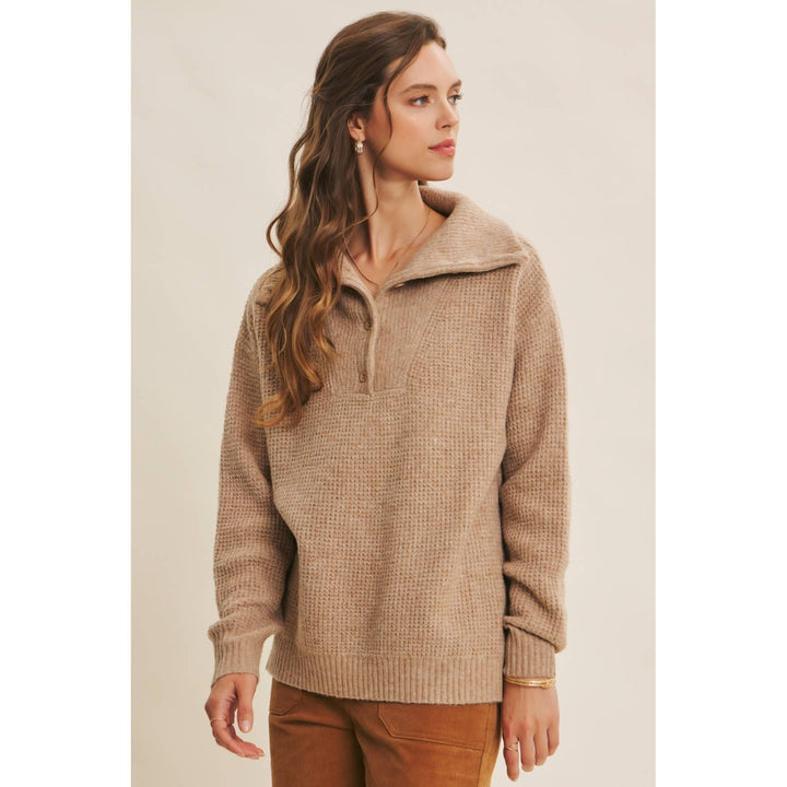 Wool Waffle Knit Pullover