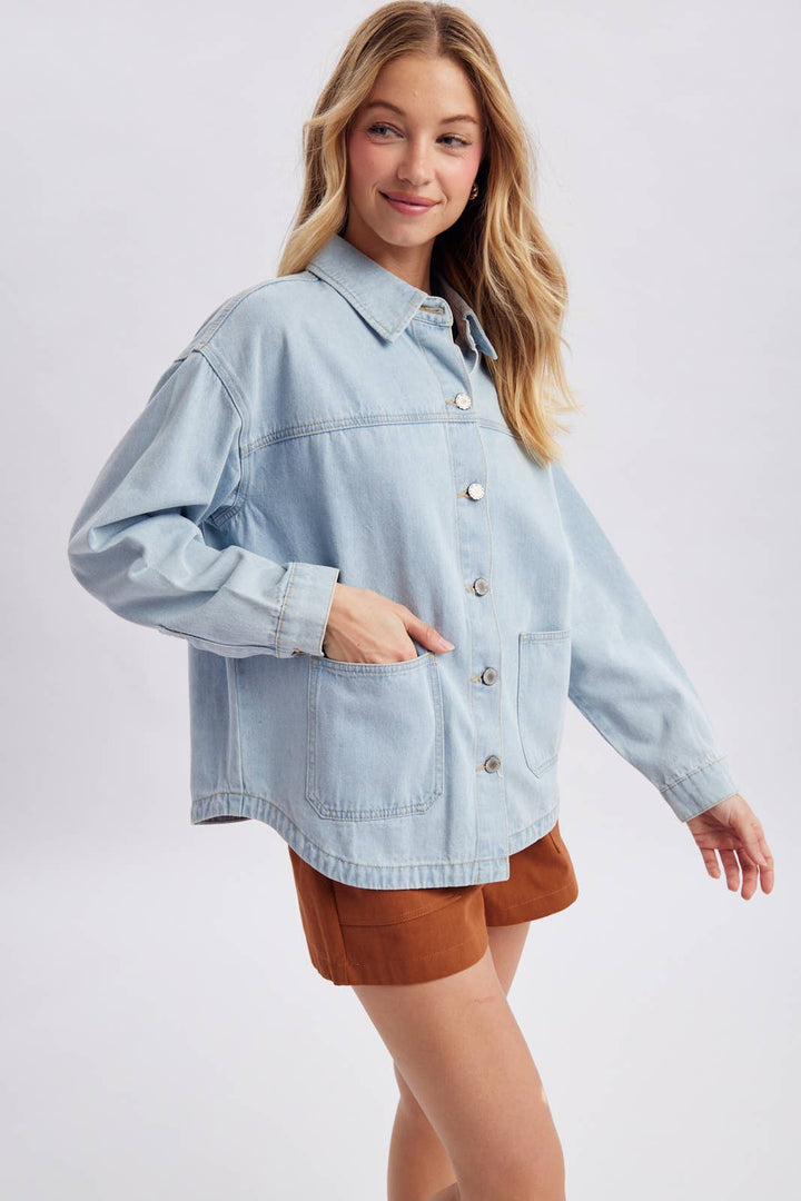 Denim Button Up Jacket