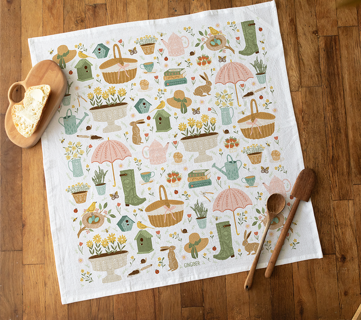 Spring Things Tea Towel