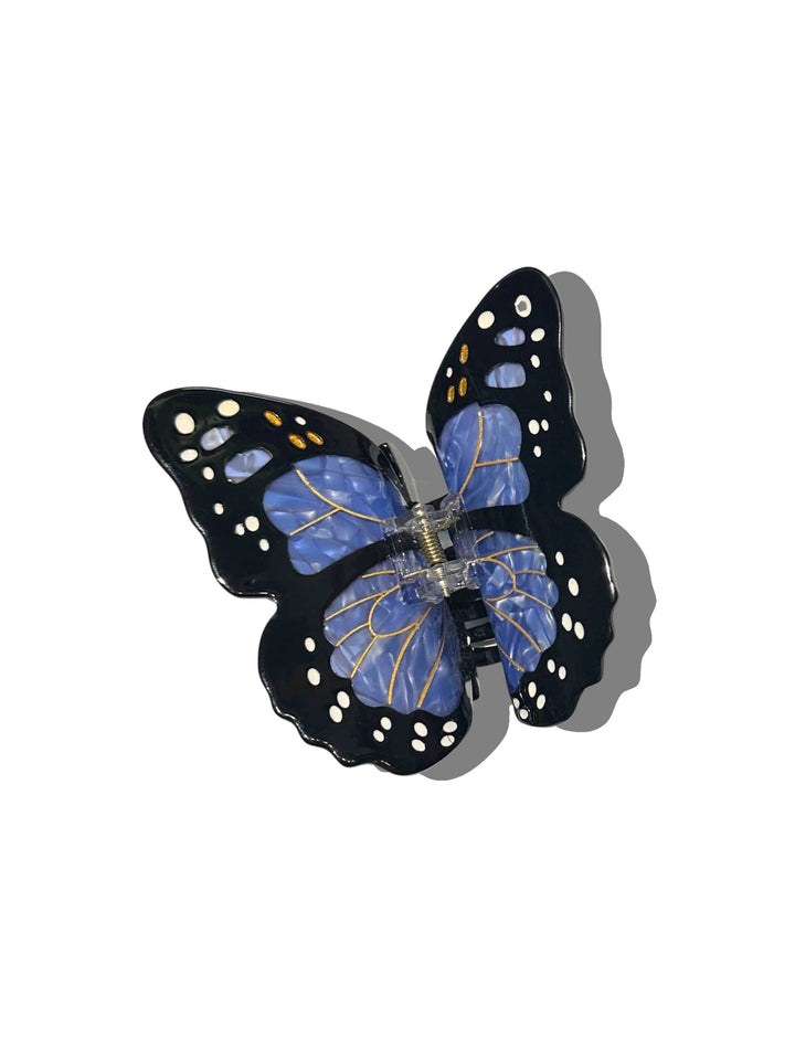 Hand-painted Monarch Butterfly Claw Hair Clip | Eco-Friendly: Orange