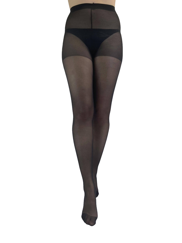 10 Denier Gloss Tights in Black (2 Sizes)