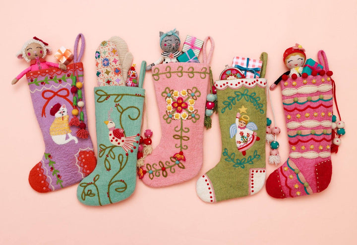 Meadow Stocking in Light Pink