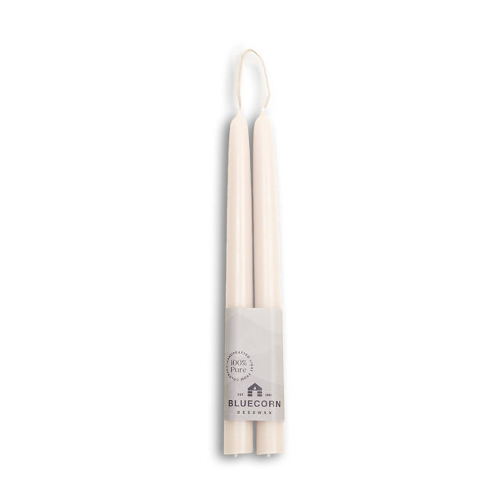 Ivory Beeswax Tapers, 4 Sizes
