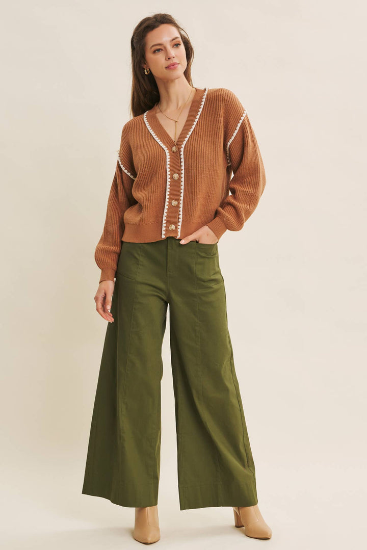 Everyday Essential Stretchy Wide-Leg Pants -2 Colors