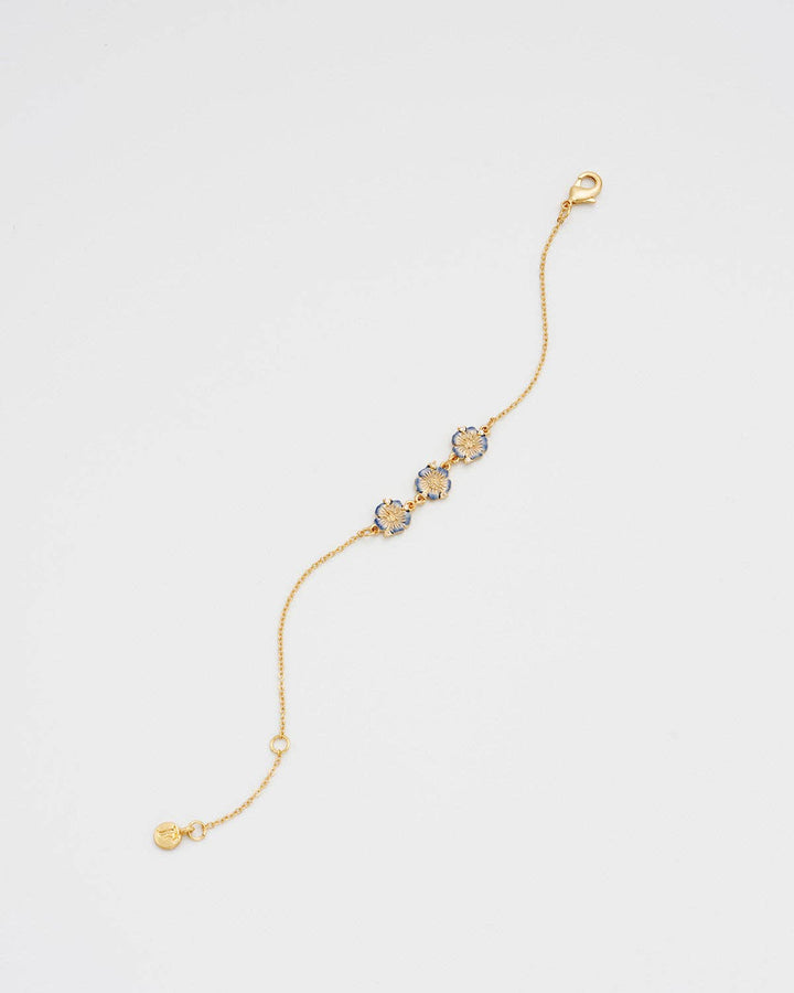 Larkspur Multi Charm Bracelet in Gold