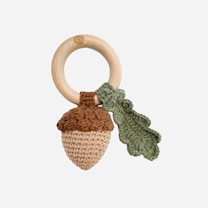 Acorn Teether Rattle