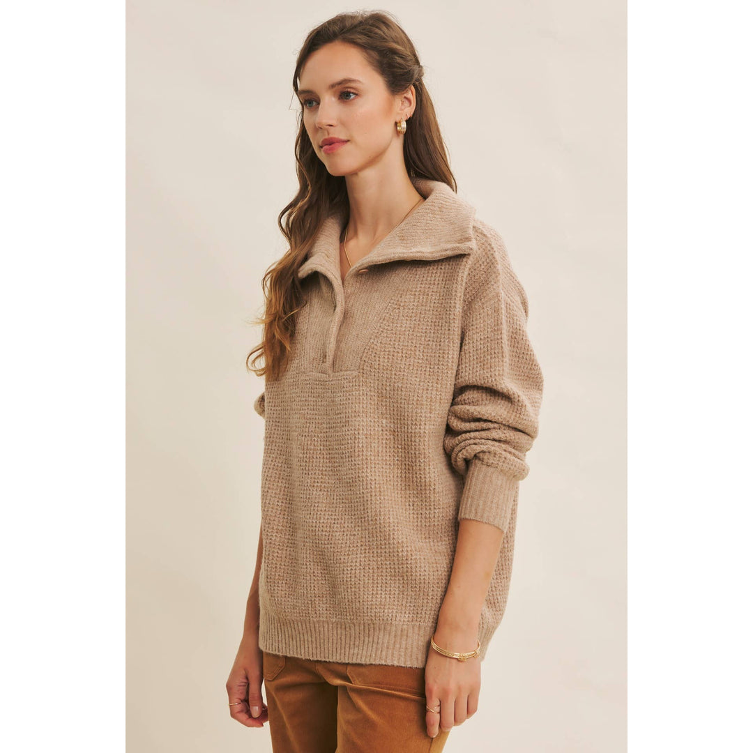 Wool Waffle Knit Pullover