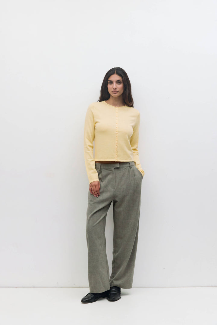 The Shea Cardigan In Yellow