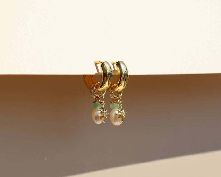 Aventurine Charm Earrings