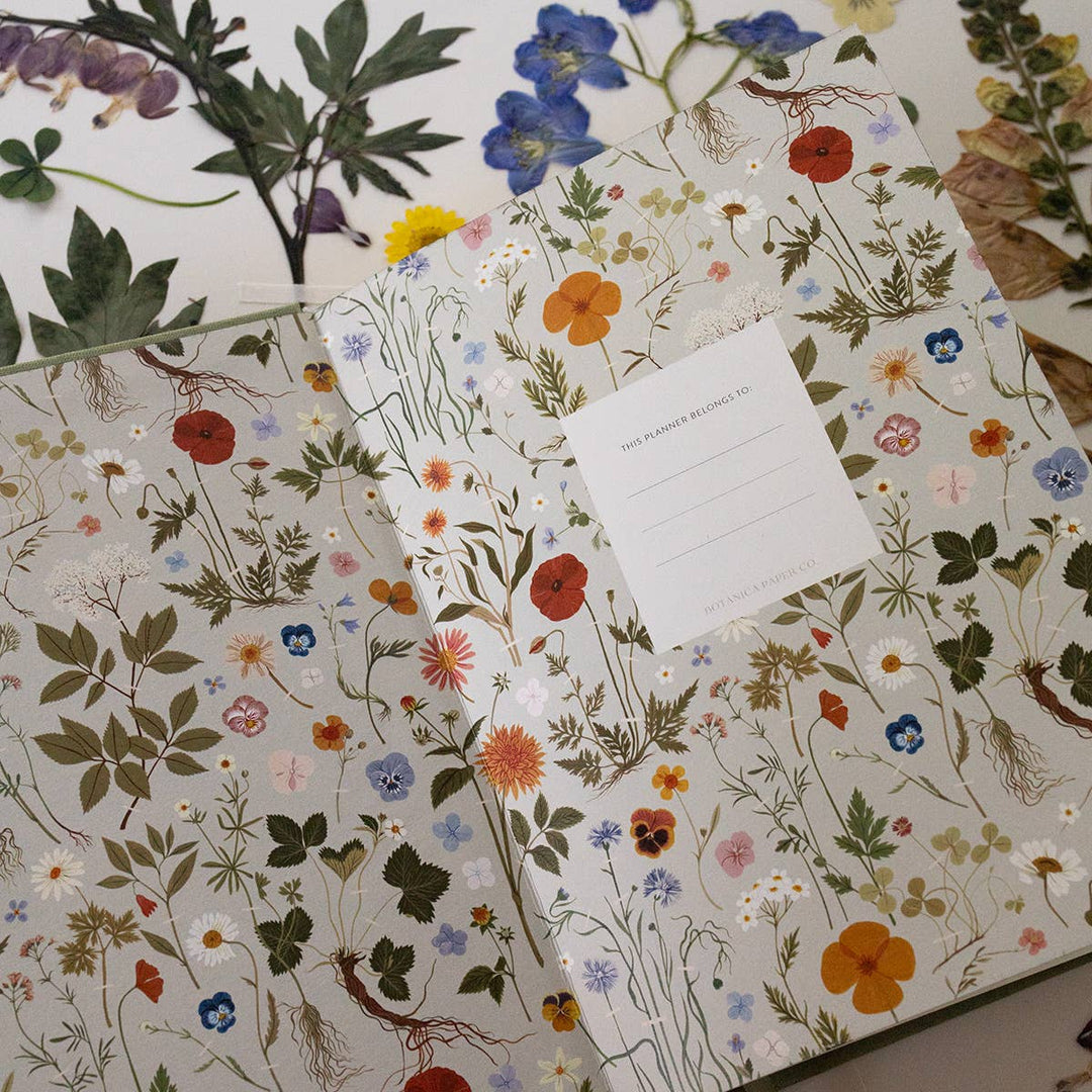 Herbarium Linen-Bound Undated Planner