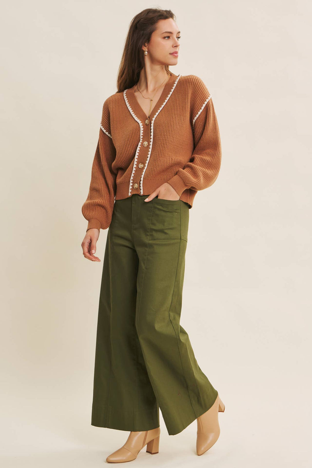 Everyday Essential Stretchy Wide-Leg Pants -2 Colors