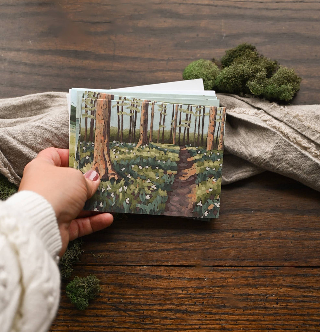 Single Note Cards, 4 Styles