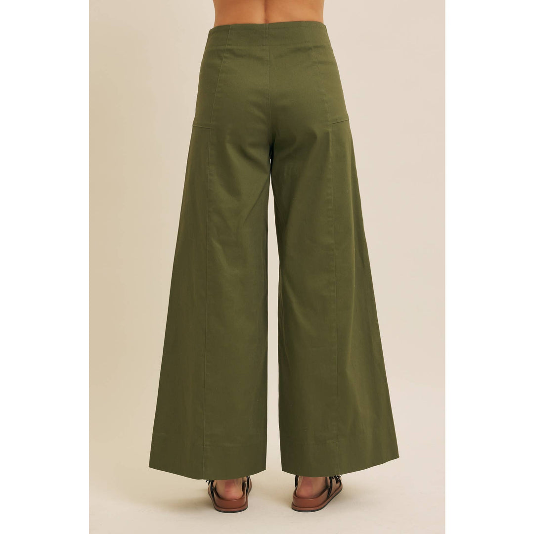 Everyday Essential Stretchy Wide-Leg Pants -2 Colors