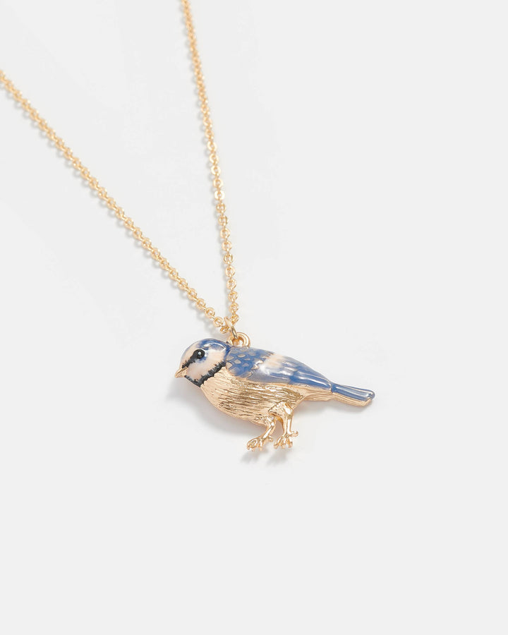 Blue Tit Short Necklace