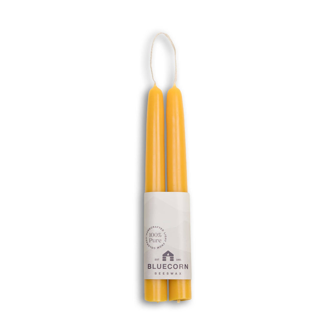 Ivory Beeswax Tapers, 4 Sizes